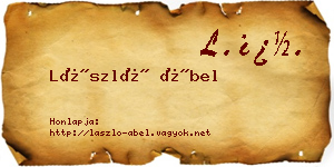 László Ábel névjegykártya
